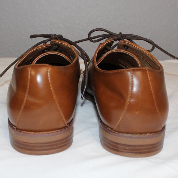 Parker & Sky Men's Brown Faux Leather Lace Up Oxfords Sz 11M - Picture 3 of 11